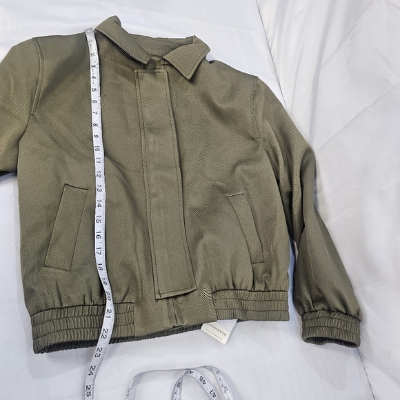 Commense Olive Green Bomber Jacket XS Streetwear Casual Spring Layer - Picture 8 of 14